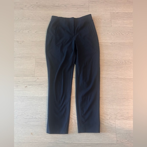 Veronica Beard Dell Pant High Rise Slim Fit Navy Size 4 - Picture 2 of 5